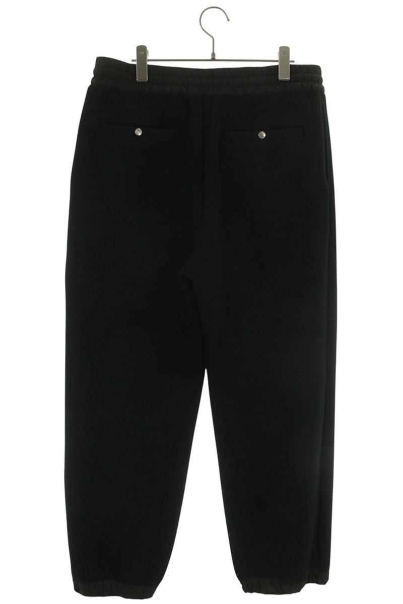 Sacai 26SS Nylon Panel Sponge Sweatpants Black Size 34