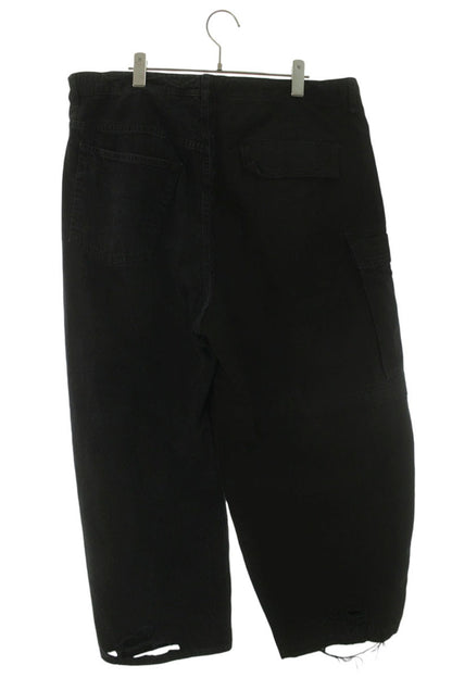BALENCIAGA Hybrid Baggy Paneled Cargo Pants Black Size 28