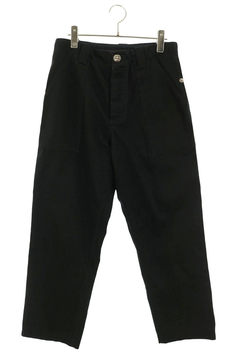 Chrome Hearts Fatigue Cargo Cotton Pants Black Size 30INCH