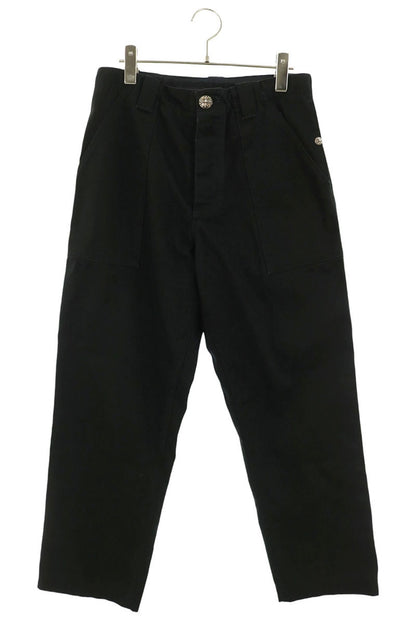 Chrome Hearts Fatigue Cargo Cotton Pants Black Size 30INCH