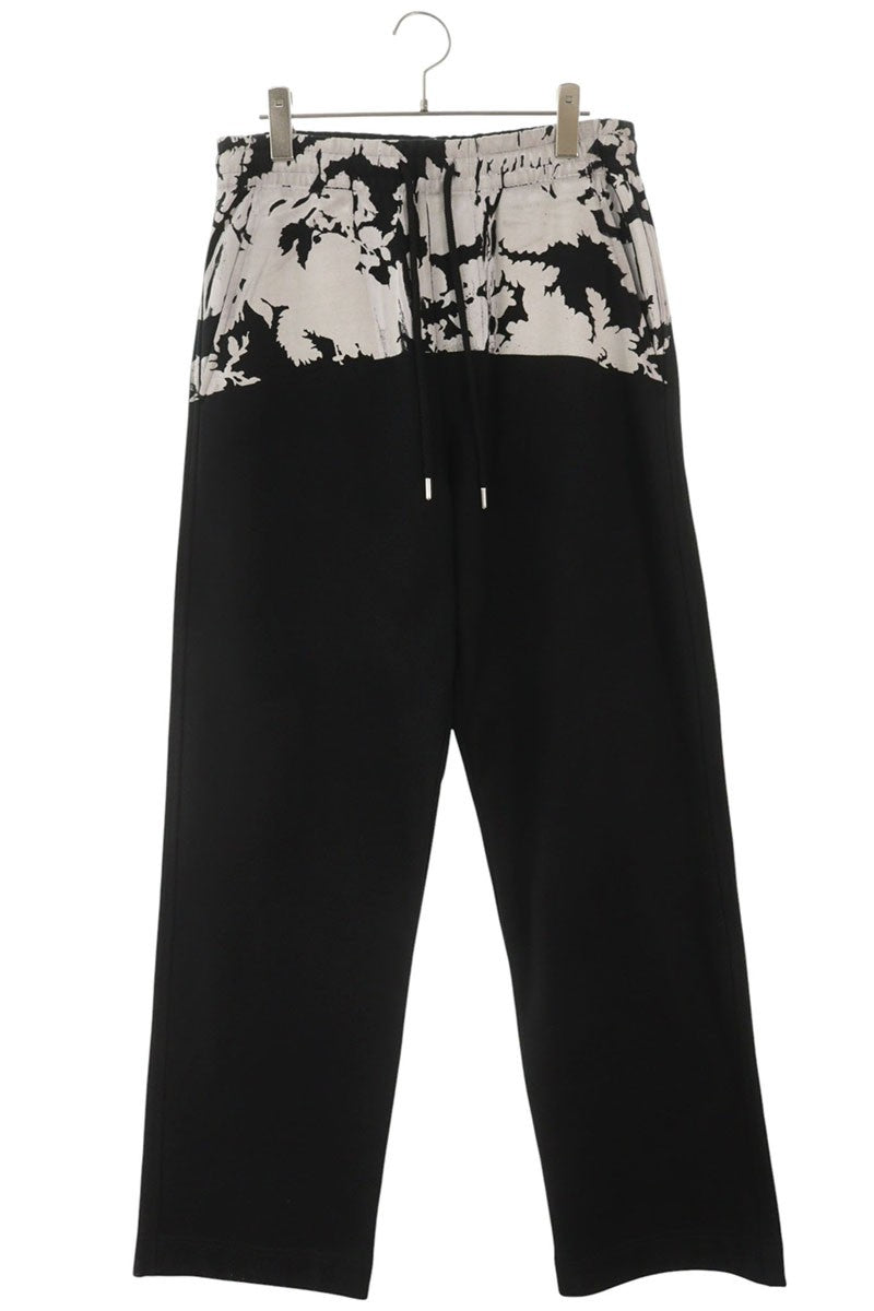 DRIES VAN NOTEN 26SS Printed Sweatpants Black Size 34