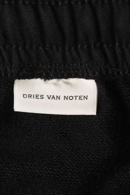 DRIES VAN NOTEN 26SS Printed Sweatpants Black Size 34