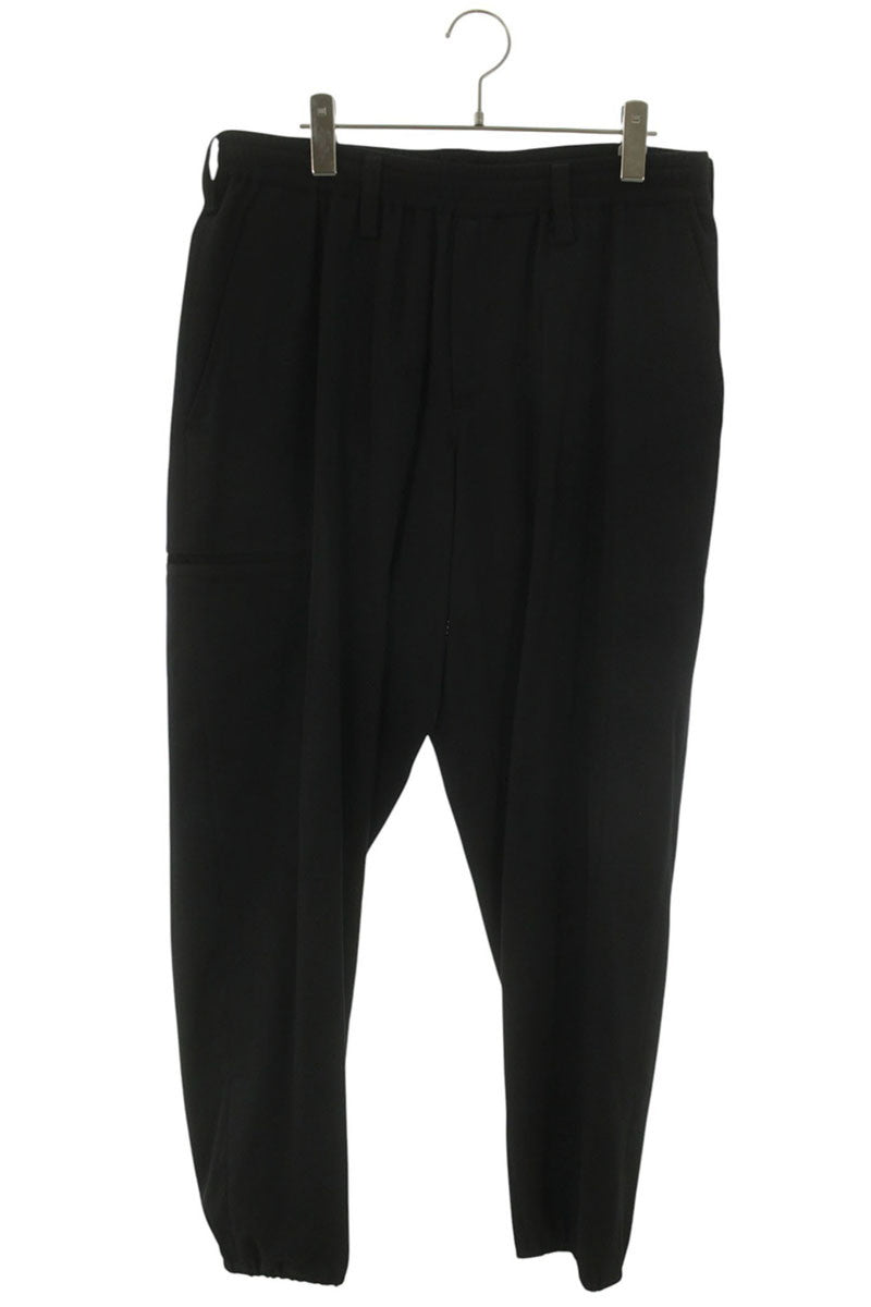 YOHJI YAMAMOTO POUR HOMME Wool Gabardine Long Black Size 34