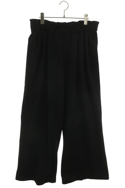 DRIES VAN NOTEN Black Wide Leg Cotton Sweatpants Size 34