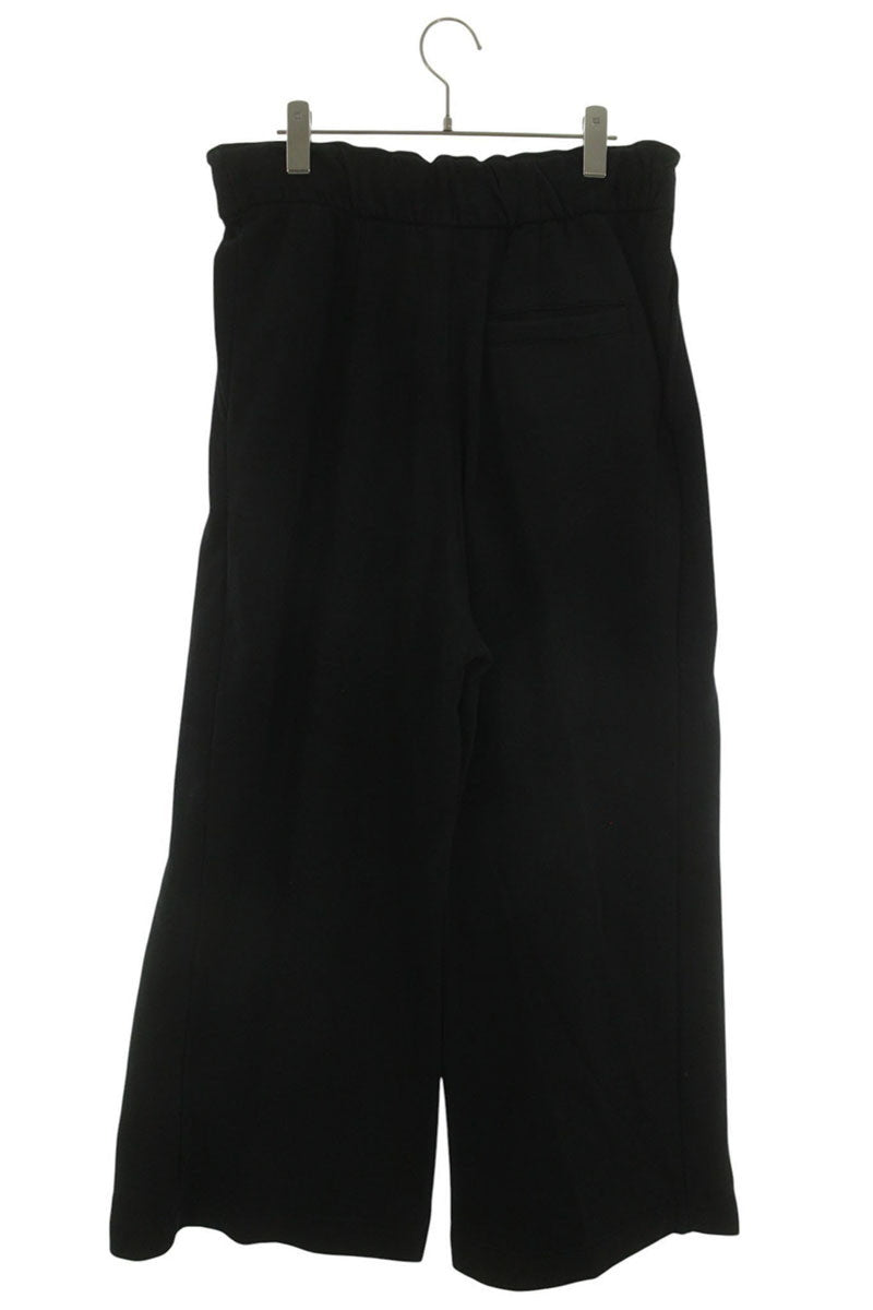 DRIES VAN NOTEN Black Wide Leg Cotton Sweatpants Size 34