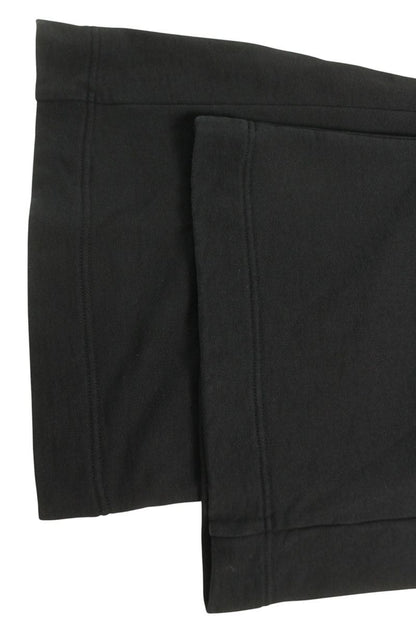 DRIES VAN NOTEN Black Wide Leg Cotton Sweatpants Size 34
