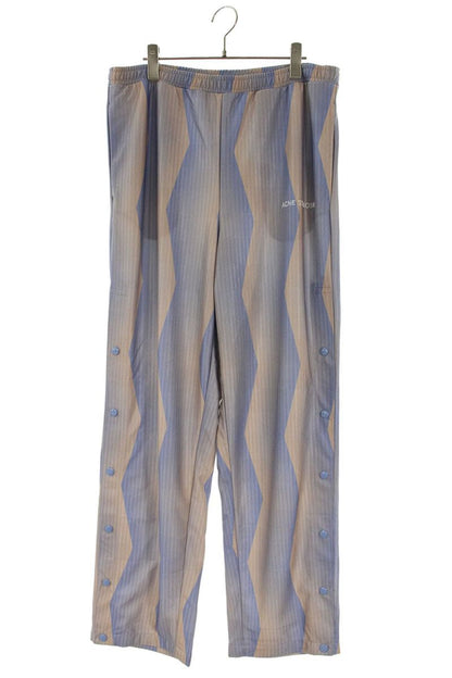 ACNE STUDIOS Graphic Print Side Snap Pants Purple Size 32