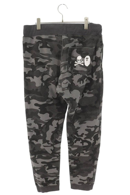 A BATHING APE Gray Camo Cotton Sweatpants Size 32
