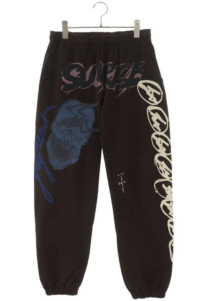 Cactus Jack x Fragment Sunrise Sweats Brown Size 30