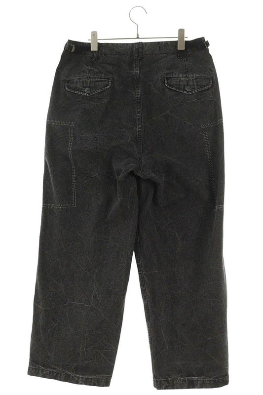 A.PRESSE 25SS Side Pocket Denim Cargo Pants Black Size 34