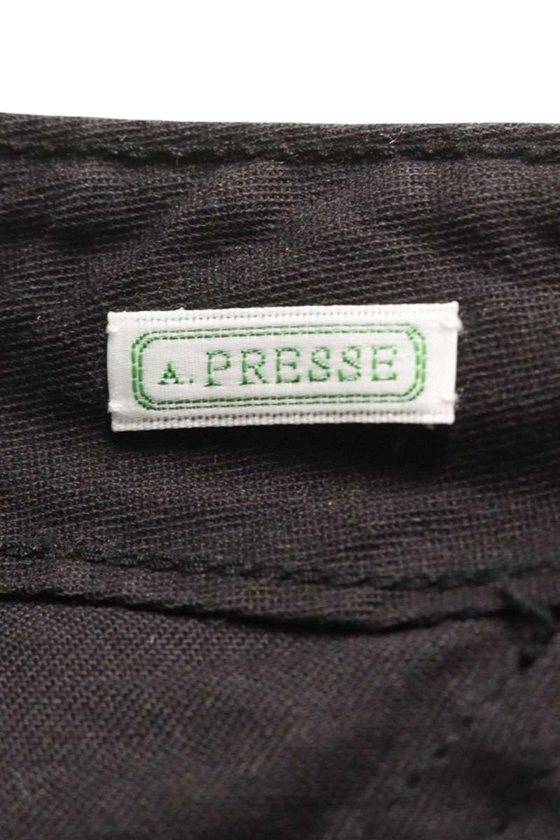 A.PRESSE 25SS Side Pocket Denim Cargo Pants Black Size 34