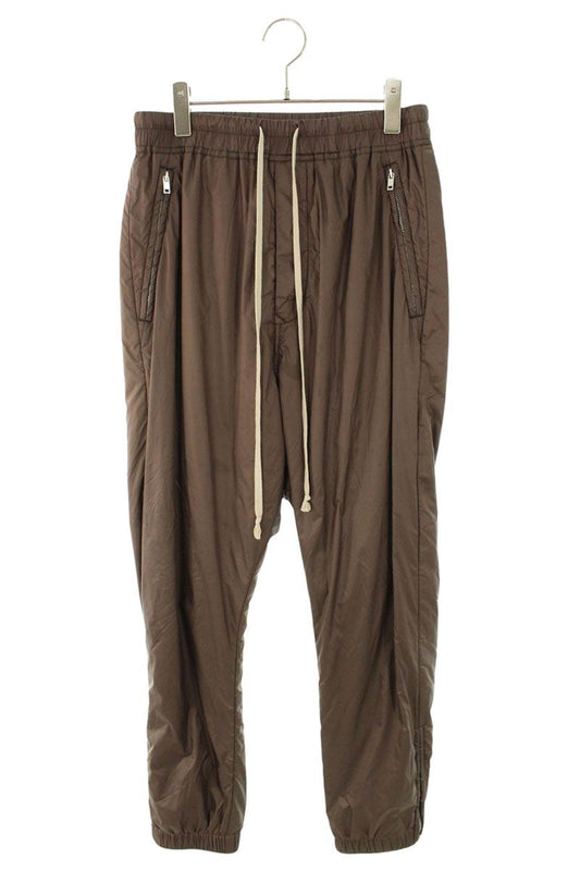 Rick Owens Brown Drawstring Nylon Padded Pants Size 33
