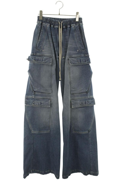 DRKSHDW Indigo Denim Double Cargo Jumbo Belas Pants Size 28
