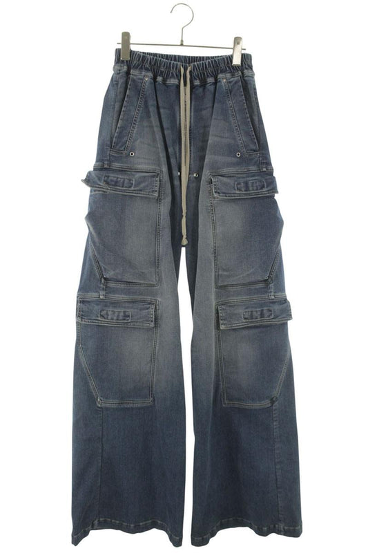 DRKSHDW Indigo Denim Double Cargo Jumbo Belas Pants Size 28