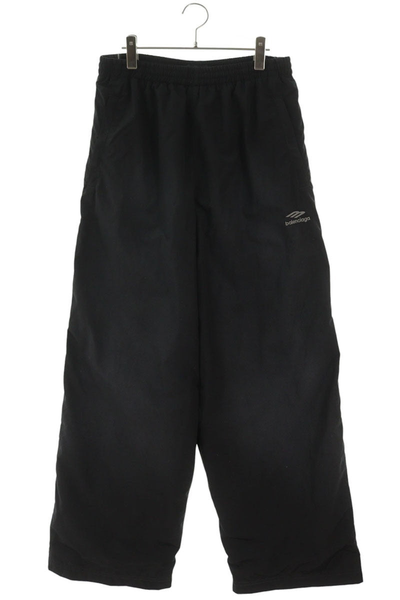 BALENCIAGA Black Tracksuit Pants Cotton Nylon Size 30