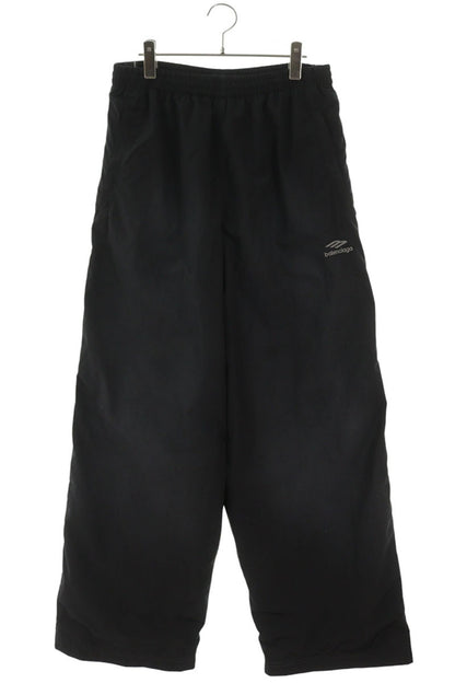 BALENCIAGA Black Tracksuit Pants Cotton Nylon Size 30