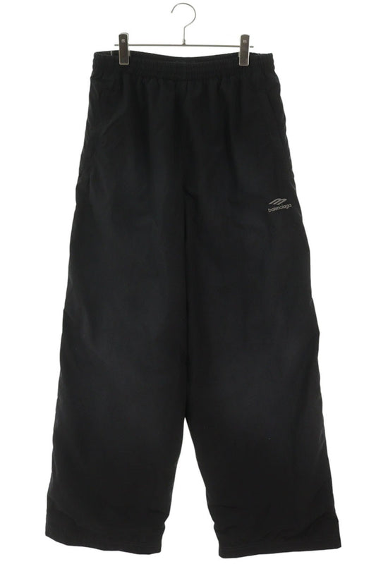 BALENCIAGA Black Tracksuit Pants Cotton Nylon Size 30