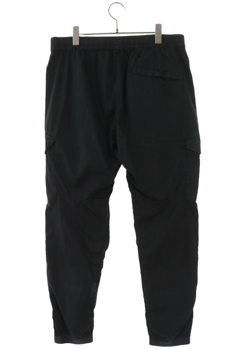 STONEISLAND Logo Patch Cargo Pants Black Size 34