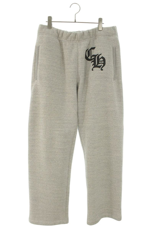 Chrome Hearts CH Logo Embroidered Sweatpants Gray Size 34
