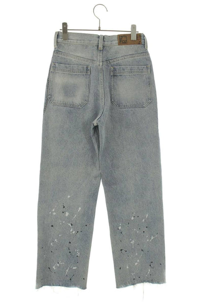 Birth Of Royal Child Paint Splatter Denim Pants Blue Size 28
