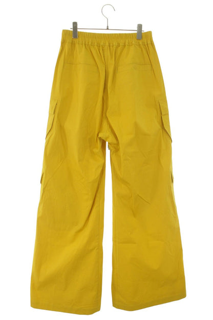Rick Owens Yellow Cargo Bela Wide Long Pants Size 32