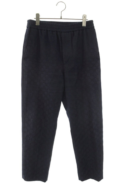 GUCCI GG Canvas Jogging Pants Navy Size 33