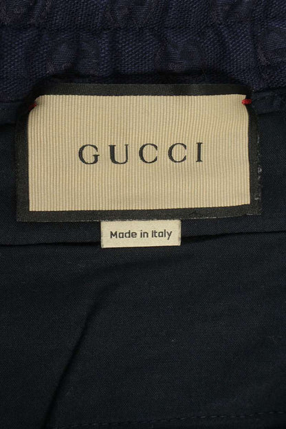 GUCCI GG Canvas Jogging Pants Navy Size 33