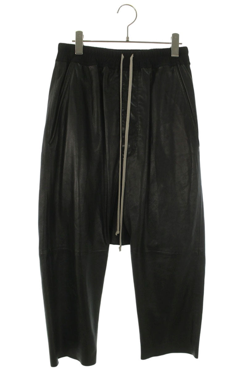 Rick Owens 26SS Lamb Leather Pants Black Size 32