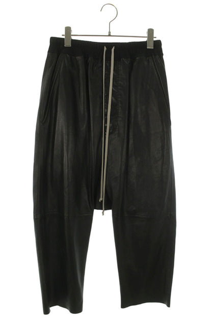 Rick Owens 26SS Lamb Leather Pants Black Size 32