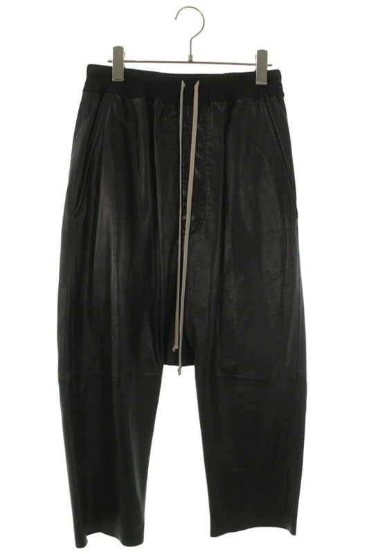 Rick Owens 26SS Lamb Leather Pants Black Size 32