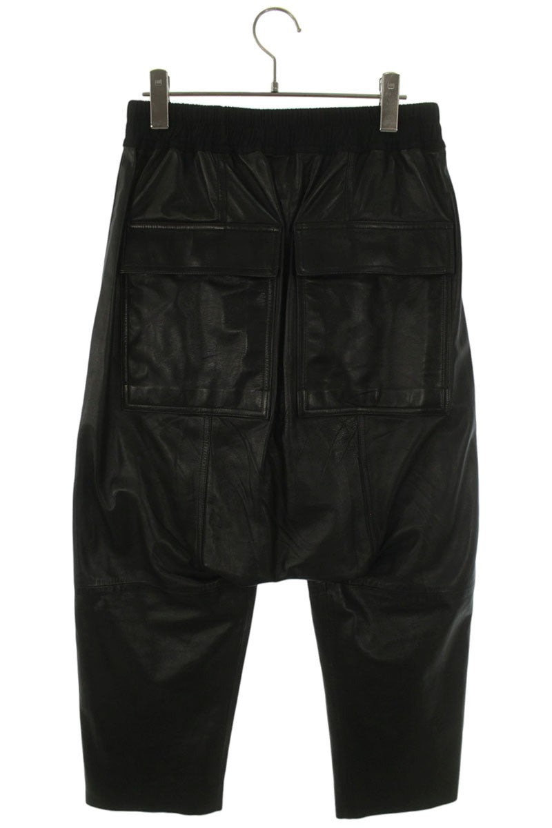Rick Owens 26SS Lamb Leather Pants Black Size 32