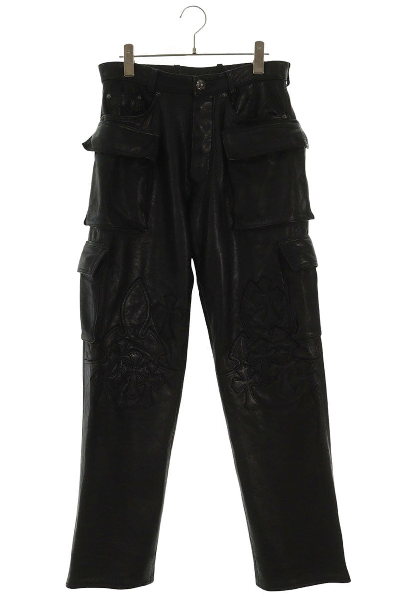 Chrome Hearts Fatigue Leather Pants Button Fly Size 29