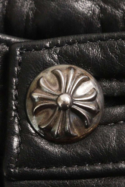 Chrome Hearts Fatigue Leather Pants Button Fly Size 29