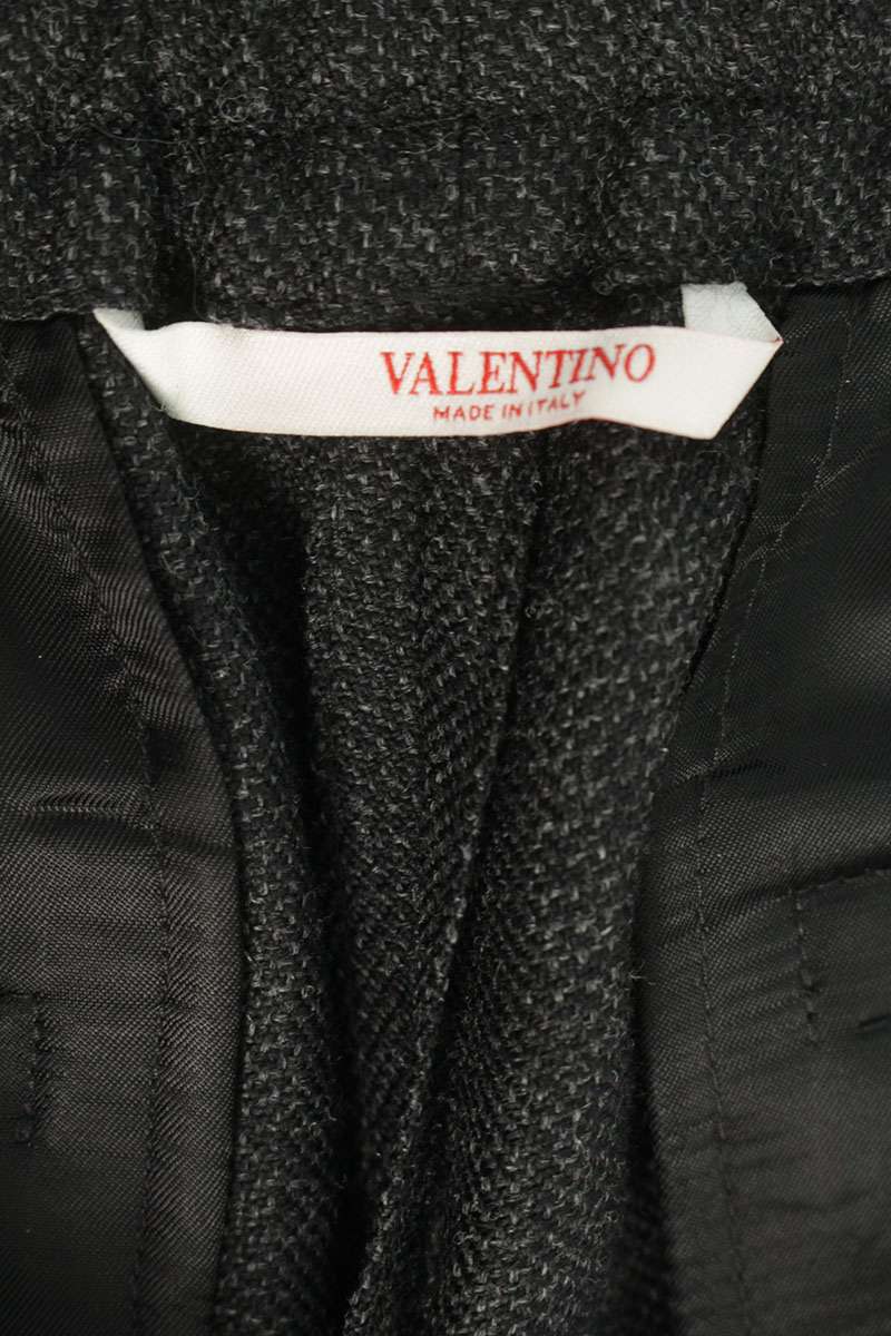 VALENTINO Wool Easy Slacks Pants Gray Size 32
