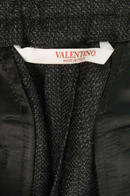 VALENTINO Wool Easy Slacks Pants Gray Size 32