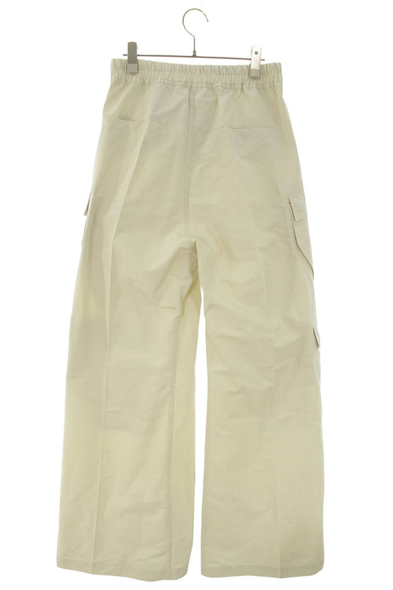 Rick Owens Bella Cargo Trousers White Polyester Size 34
