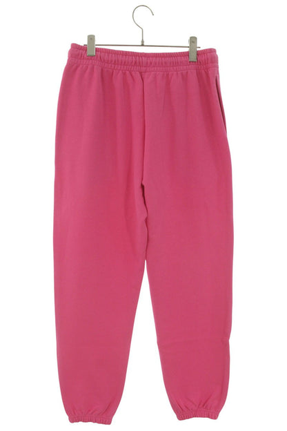 CELINE Logo Print Cotton Sweatpants Pink Size 34