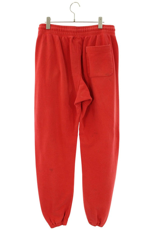 SAINT MICHAEL Distressed Logo Print Pants Red Size S