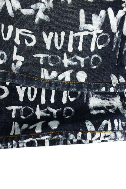 LOUISVUITTON Graffiti Logo All Over Skate Pants Size 36