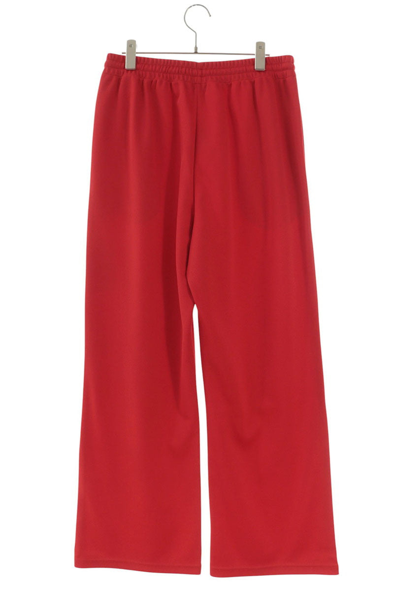 CELINE Logo Print Wide Leg Track Pants Red Size 34