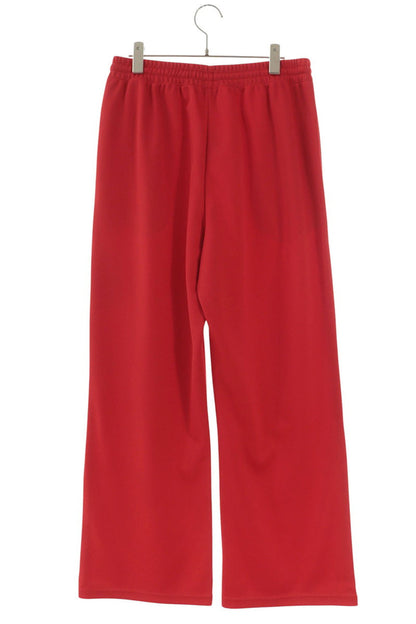CELINE Logo Print Wide Leg Track Pants Red Size 34