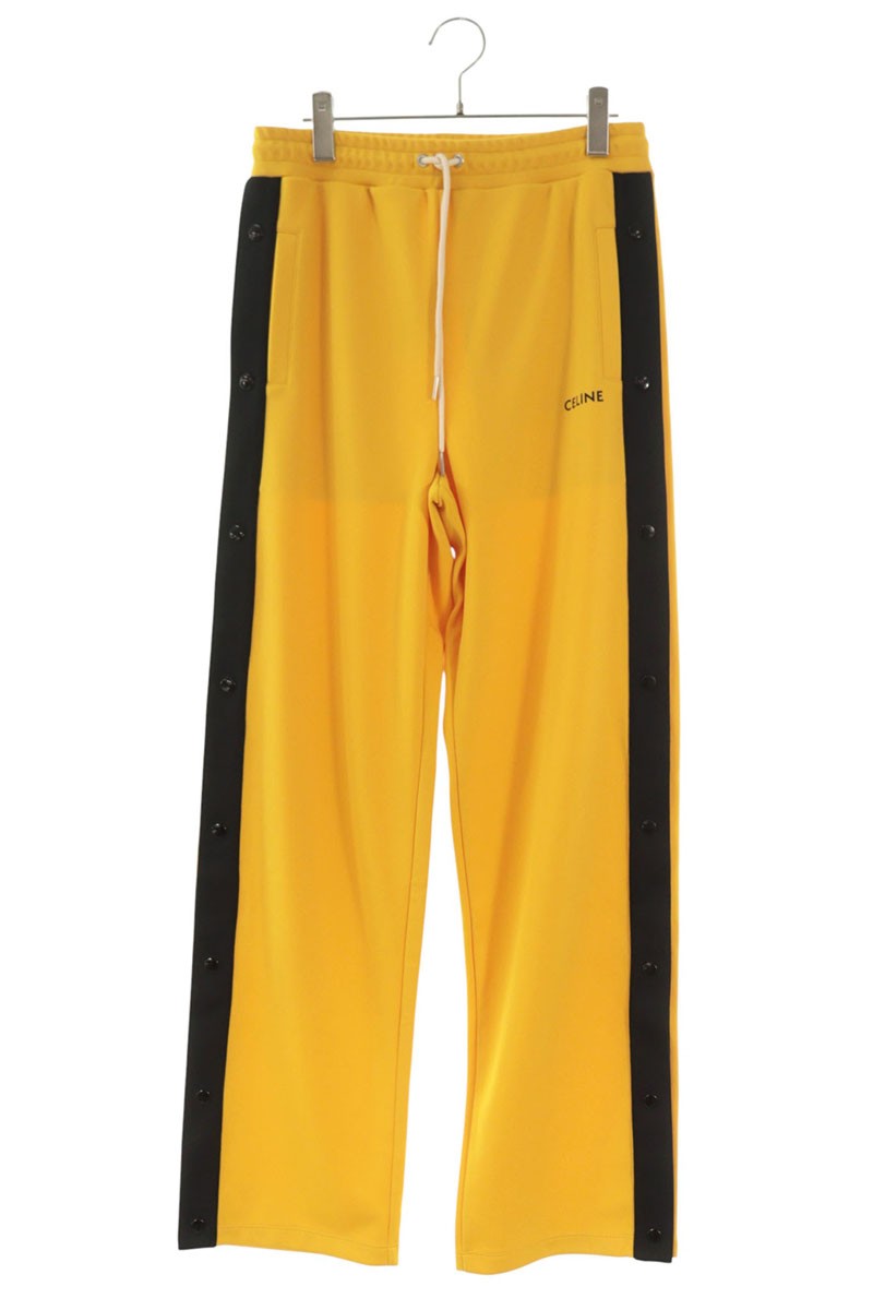 CELINE Logo Print Sideline Snap Track Pants Size 30