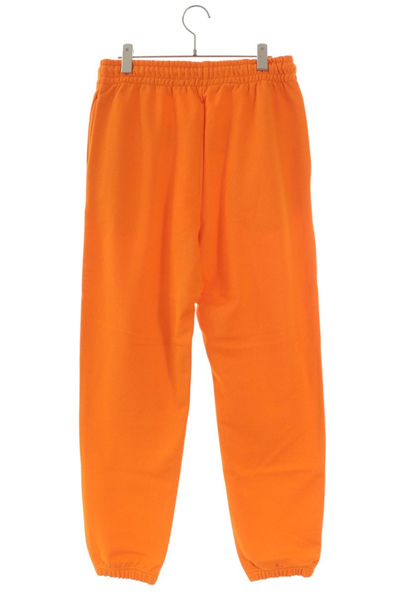 CELINE Logo Print Cotton Sweatpants Orange Size 34