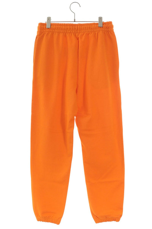 CELINE Logo Print Cotton Sweatpants Orange Size 34