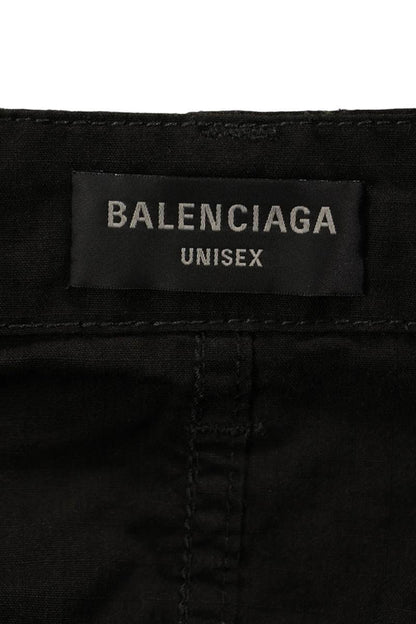 BALENCIAGA 24AW Triple Layered Denim Sweatpants Black Size S