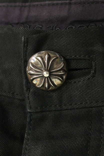 Chrome Hearts Cross Patch Pants Black/Brown Size 30INCH