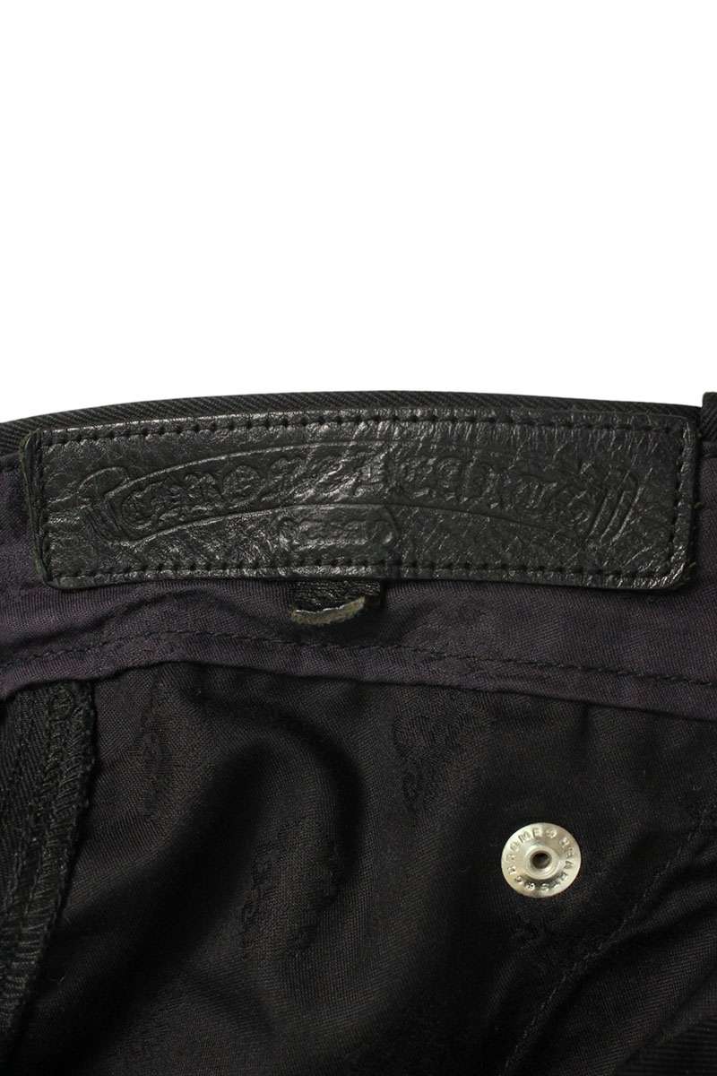 Chrome Hearts Cross Patch Pants Black/Brown Size 30INCH