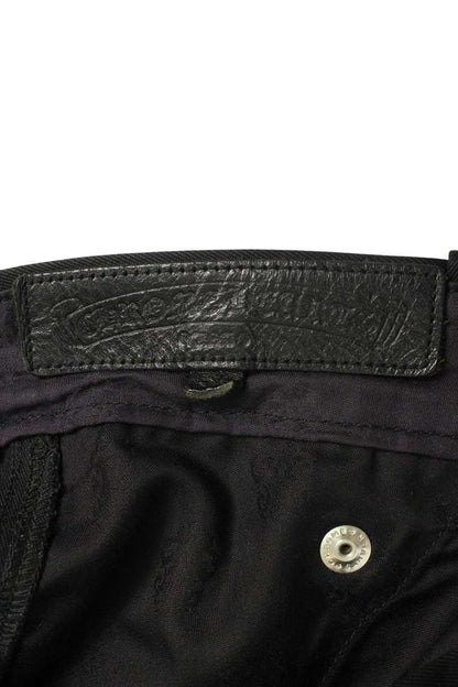 Chrome Hearts Cross Patch Pants Black/Brown Size 30INCH