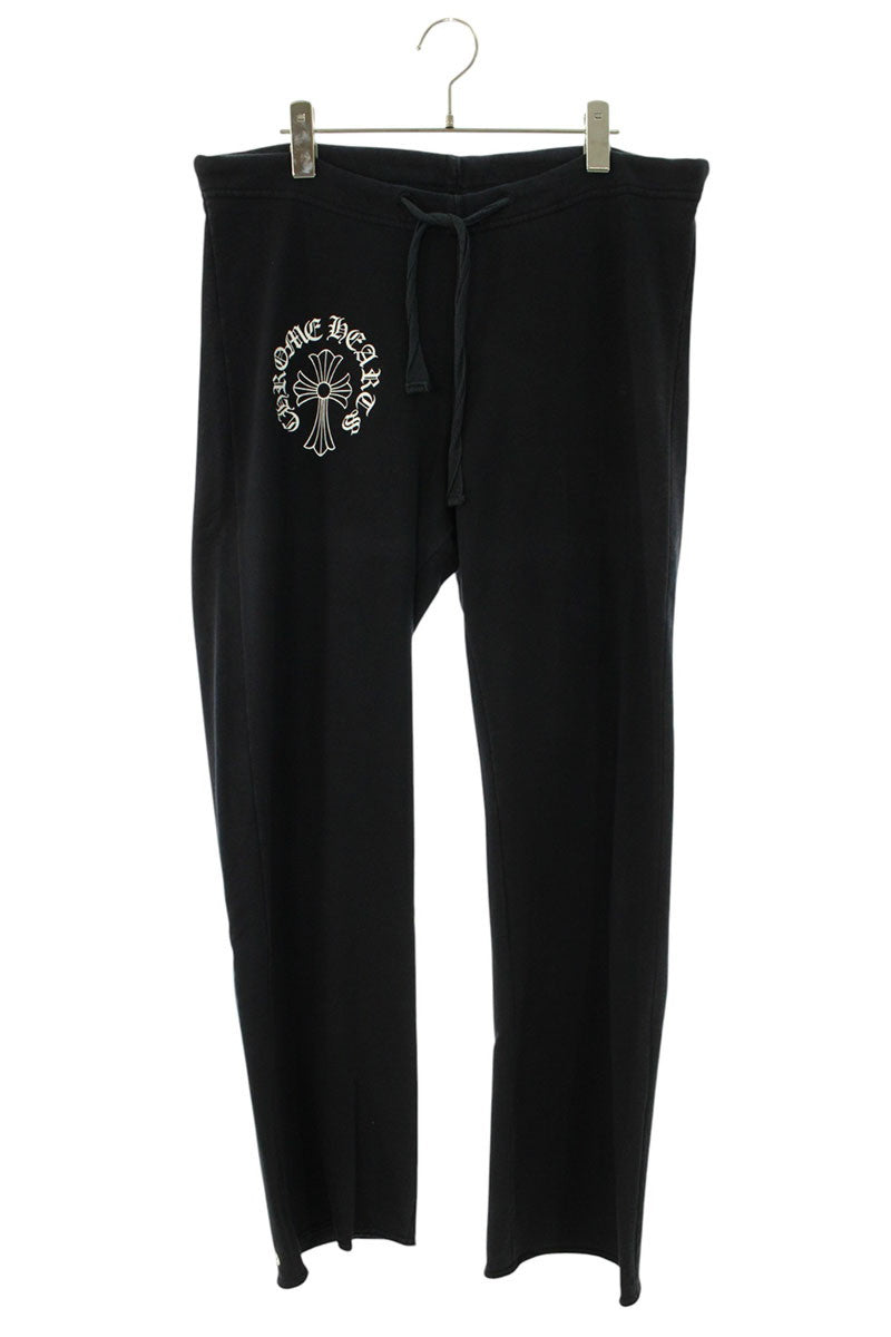 Chrome Hearts T-Bar Logo Print Sweatpants Black Size 30