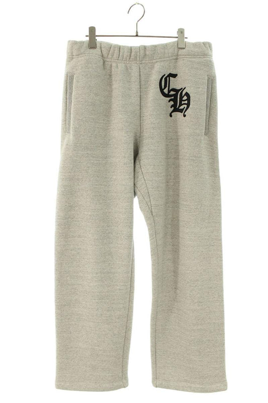 Chrome Hearts CH Logo Embroidered Sweatpants Gray Size L